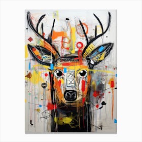 Deer 23 Neo-expressionism Canvas Print