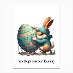 Easter bunny hip hop.kids rooms.nursery rooms.gifts for kids.14 Canvas Print