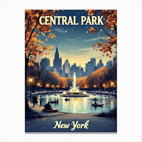 Central Park New York 1 Canvas Print