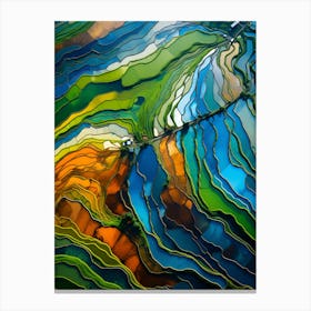 Colorful Rice Terraces Canvas Print