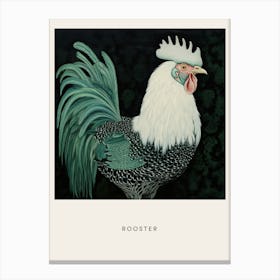 Ohara Koson Inspired Bird Painting Rooster 1 Poster Canvas Print