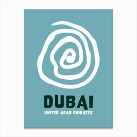 Dubai Blue Canvas Print