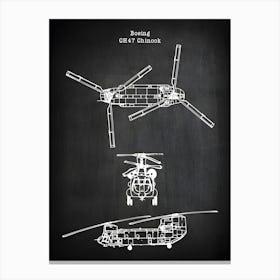 Chinook Ch 47 Helicopter Diagram Blueprint Ch 47 Army Helicopter Decor Vertol Ch47 Chinook Helicopter Art Helicopter Print Va471 Canvas Print