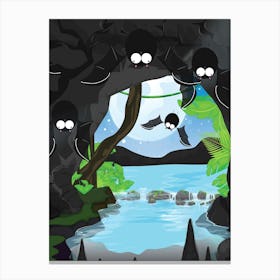 Bat Cave Canvas Print