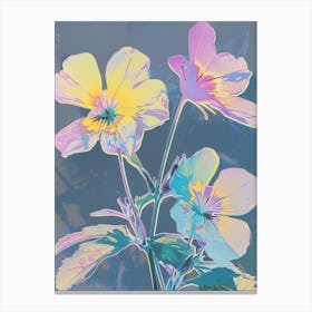 Iridescent Flower Evening Primrose 4 Canvas Print