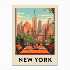 Vintage Travel Poster New York 8 Canvas Print