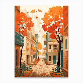 Mexico City In Autumn Fall Travel Art 1 Canvas Print