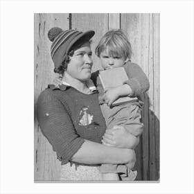 Mother And Child Who Will Be Resettled, Transylvania Project, Louisiana By Russell Lee Canvas Print