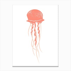 Jellyfish Illustration Canvas Print