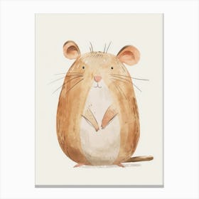Charming Nursery Kids Animals Hamster 4 Canvas Print
