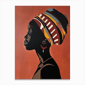 The African Woman; A Boho Symphony Canvas Print