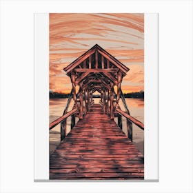 The Lakeside Pier Canvas Print