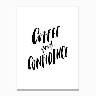 Coffee Confidence Canvas Print