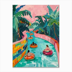 Colorful water park Canvas Print