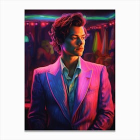Harry Styles Neon 2 Canvas Print