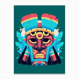 Colorful Tribal Art Mask Trending Now Canvas Print