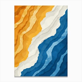 Abstract Sea Waves Canvas Print