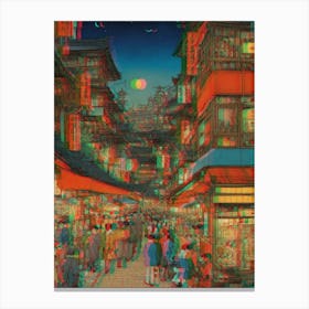 Asian Street Scene 1 Canvas Print