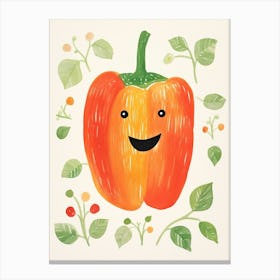 Friendly Kids Bell Pepper 1 Canvas Print