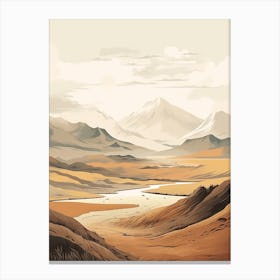 Fimmvorduhals Pass Iceland Hiking Trail Landscape Canvas Print