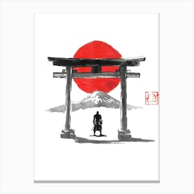 Samurai At The Gate Canvas Print