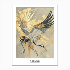 Crane Precisionist Illustration 2 Poster Canvas Print