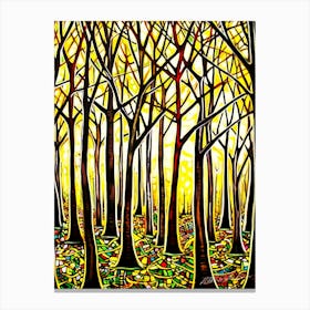 Forest Near Me - Forest Sunset Canvas Print