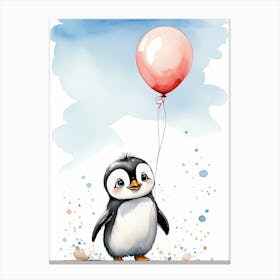Adorable Chibi Baby Penguin (8) Canvas Print