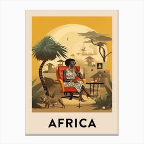 Vintage Travel Poster Africa 5 Canvas Print