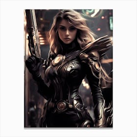 Sci Fi Girl Canvas Print