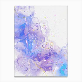 Purple Whispers - Ethereal Floral Abstraction Canvas Print