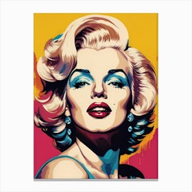 Marilyn Monroe Portrait Pop Art (2) Canvas Print