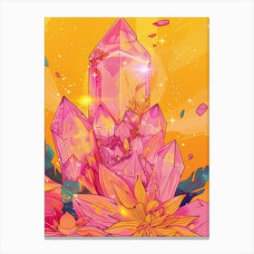 Quartz Rose Canvas Print