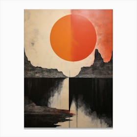 Volcanic Abstract Minimalist 4 Canvas Print