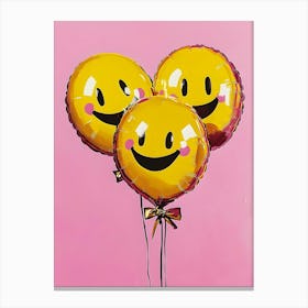 Smiley Balloons 1 Canvas Print