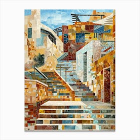 Mosaic Stairway 1 Canvas Print