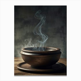 Steaming Bowl Of Soup Canvas Print