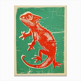 Pygmy Chameleon Block 1 Canvas Print