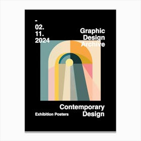 Graphic Design Archive Poster 53 Canvas Print