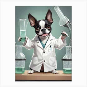 Boston Terrier-Reimagined 142 Canvas Print