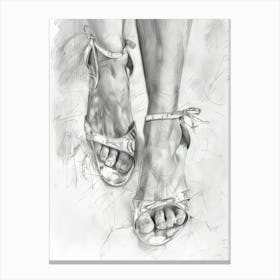 Woman'S Feet 1 Canvas Print