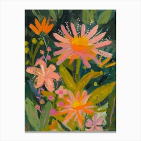 Pink Daisies 1 Canvas Print