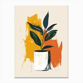 Jetset Glow Mid Century Style Canvas Print