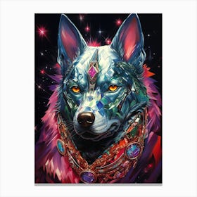 Galaxy Wolf Canvas Print