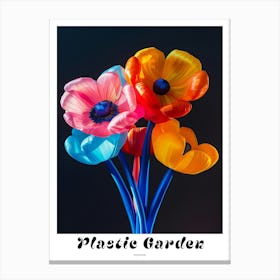 Bright Inflatable Flowers Poster Anemone 2 Canvas Print