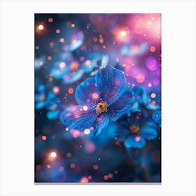 Blue Flowers 4 Canvas Print