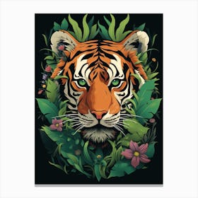 Tiger In The Jungle 6 Canvas Print