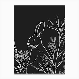 Belgian Hare Minimalist Illustration 2 Canvas Print