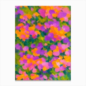 Forest Pansy Redbud tree Abstract Block Colour Canvas Print