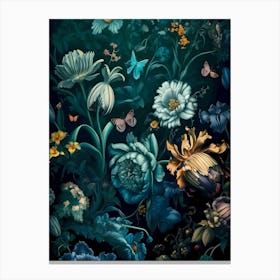 Floral Wallpaper Canvas Print